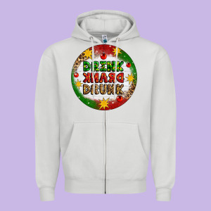 Drink Drank Drunk Zipper Hoodie Designed By Artiststas