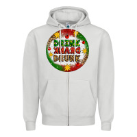 Dove Grey Drink Drank Drunk Zipper Hoodie - Artiststas