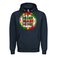 Navy Drink Drank Drunk Zipper Hoodie - Artiststas