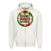 Oatmeal Heather Drink Drank Drunk Zipper Hoodie - Artiststas