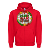 Red Drink Drank Drunk Zipper Hoodie - Artiststas