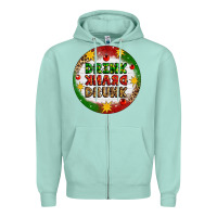 Seafoam Drink Drank Drunk Zipper Hoodie - Artiststas