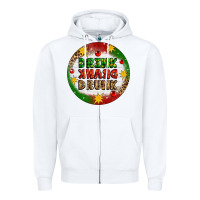 White Drink Drank Drunk Zipper Hoodie - Artiststas