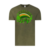 Vintage Olive feeling lucky with rainbow Vintage Tee - RanaPortraitStore
