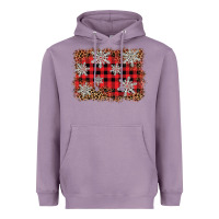 Lavender snowflake background Heavyweight Hoodie - BarkalooDesign