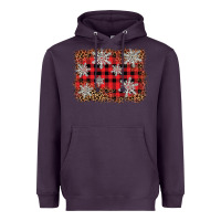 Plum snowflake background Heavyweight Hoodie - BarkalooDesign