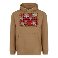 Toasted Coconut snowflake background Heavyweight Hoodie - BarkalooDesign