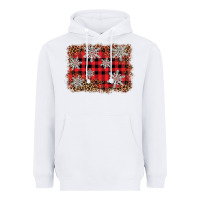 White snowflake background Heavyweight Hoodie - BarkalooDesign