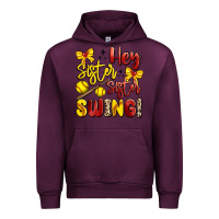 Mauve Wine hey sister sister swing softball Urban Hoodie - Artiststas