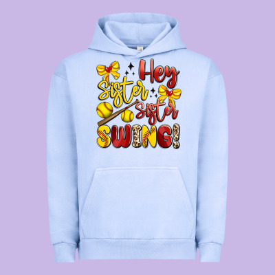 Hey Sister Sister Swing Softball Urban Hoodie Designed By Artiststas