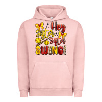 Pigment Salmon hey sister sister swing softball Urban Hoodie - Artiststas