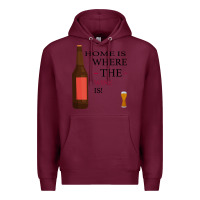 Burgundy HOME IS WHERE THE WINE IS Premium Hoodie - Bettercallsaul
