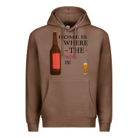 Chestnut HOME IS WHERE THE WINE IS Premium Hoodie - Bettercallsaul