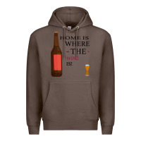 Coffee HOME IS WHERE THE WINE IS Premium Hoodie - Bettercallsaul