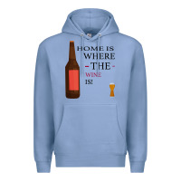 Colony Blue HOME IS WHERE THE WINE IS Premium Hoodie - Bettercallsaul