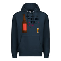 Navy HOME IS WHERE THE WINE IS Premium Hoodie - Bettercallsaul