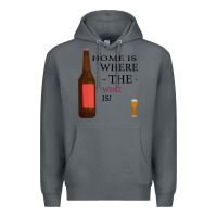 Rock HOME IS WHERE THE WINE IS Premium Hoodie - Bettercallsaul