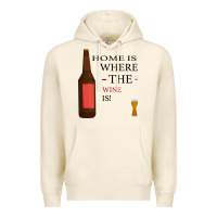 Sandshell HOME IS WHERE THE WINE IS Premium Hoodie - Bettercallsaul