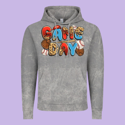 Game Day Baseball Vintage Hoodie Designed By Jahusdesignshop