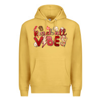 Antique Gold baseball vibes Premium Hoodie - MaliasSmallBusiness