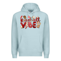Blue Mist baseball vibes Premium Hoodie - MaliasSmallBusiness