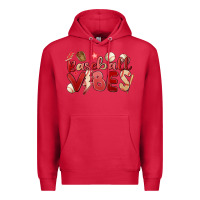 Cardinal baseball vibes Premium Hoodie - MaliasSmallBusiness