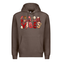 Coffee baseball vibes Premium Hoodie - MaliasSmallBusiness
