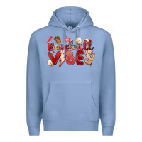 Colony Blue baseball vibes Premium Hoodie - MaliasSmallBusiness