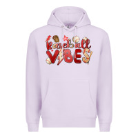 Lilac baseball vibes Premium Hoodie - MaliasSmallBusiness