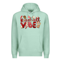 Seafoam baseball vibes Premium Hoodie - MaliasSmallBusiness
