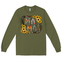 Army Green mama western Long Sleeve Tee - RacoonDesign