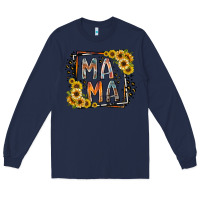 Navy mama western Long Sleeve Tee - RacoonDesign