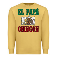 Antique Gold El Papa Mas Chingon Mexican Flag Premium Sweatshirt - Jasminsmagicworld