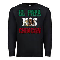 Black El Papa Mas Chingon Mexican Flag Premium Sweatshirt - Jasminsmagicworld