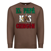 Chestnut El Papa Mas Chingon Mexican Flag Premium Sweatshirt - Jasminsmagicworld