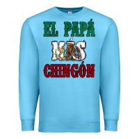 Ocean Blue El Papa Mas Chingon Mexican Flag Premium Sweatshirt - Jasminsmagicworld