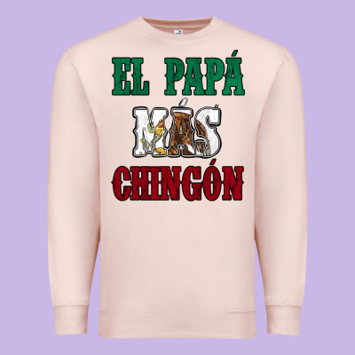 El Papa Mas Chingon Mexican Flag Premium Sweatshirt Designed By Jasminsmagicworld