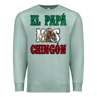Seafoam El Papa Mas Chingon Mexican Flag Premium Sweatshirt - Jasminsmagicworld