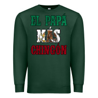 Sports Green El Papa Mas Chingon Mexican Flag Premium Sweatshirt - Jasminsmagicworld