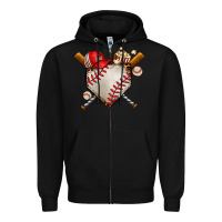 Black baseball Zipper Hoodie - AdoDesignShop