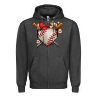 Charcoal Heather baseball Zipper Hoodie - AdoDesignShop