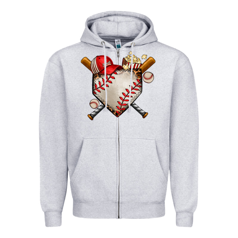 Baseball Zipper Hoodie by AdoDesignShop | Teevron
