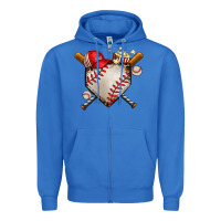 True Royal baseball Zipper Hoodie - AdoDesignShop
