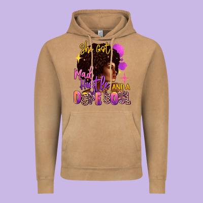 Vintage Hoodie She got mad hustle and a dope soul