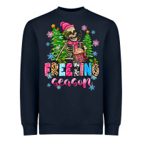 Navy freezing season skeleton Heavyweight Sweatshirt - Zillion Design Studio