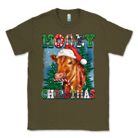 Army Green mooey christmas heifer Classic Tee - FaDigitalArtStudio