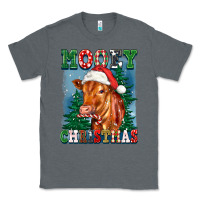 Charcoal Heather mooey christmas heifer Classic Tee - FaDigitalArtStudio
