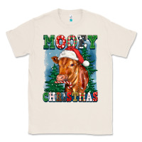 Natural mooey christmas heifer Classic Tee - FaDigitalArtStudio