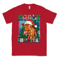 Red mooey christmas heifer Classic Tee - FaDigitalArtStudio