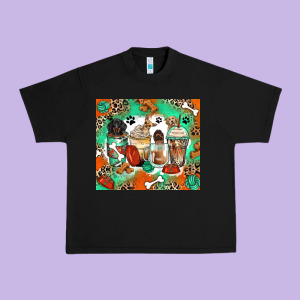 Dog Coffee Cups Urban Heavy Tee Designed By Zillion Design Studio